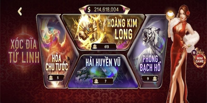 Giới thiệu trò chơi xóc đĩa tứ linh tại 58Win
