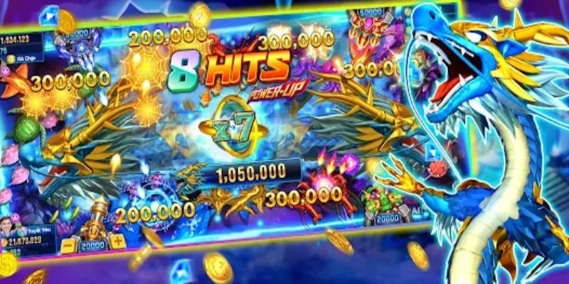 Game tích hợp các kỹ năng như bắn lan, đóng băng, khóa mục tiêu...cho người chơi