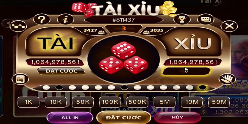 Trò chơi sử dụng ba viên xúc xắc, mỗi viên có 6 mặt từ 1 đến 6